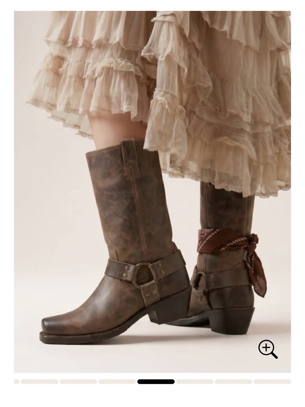 Frye Brown Harness 12R Boots